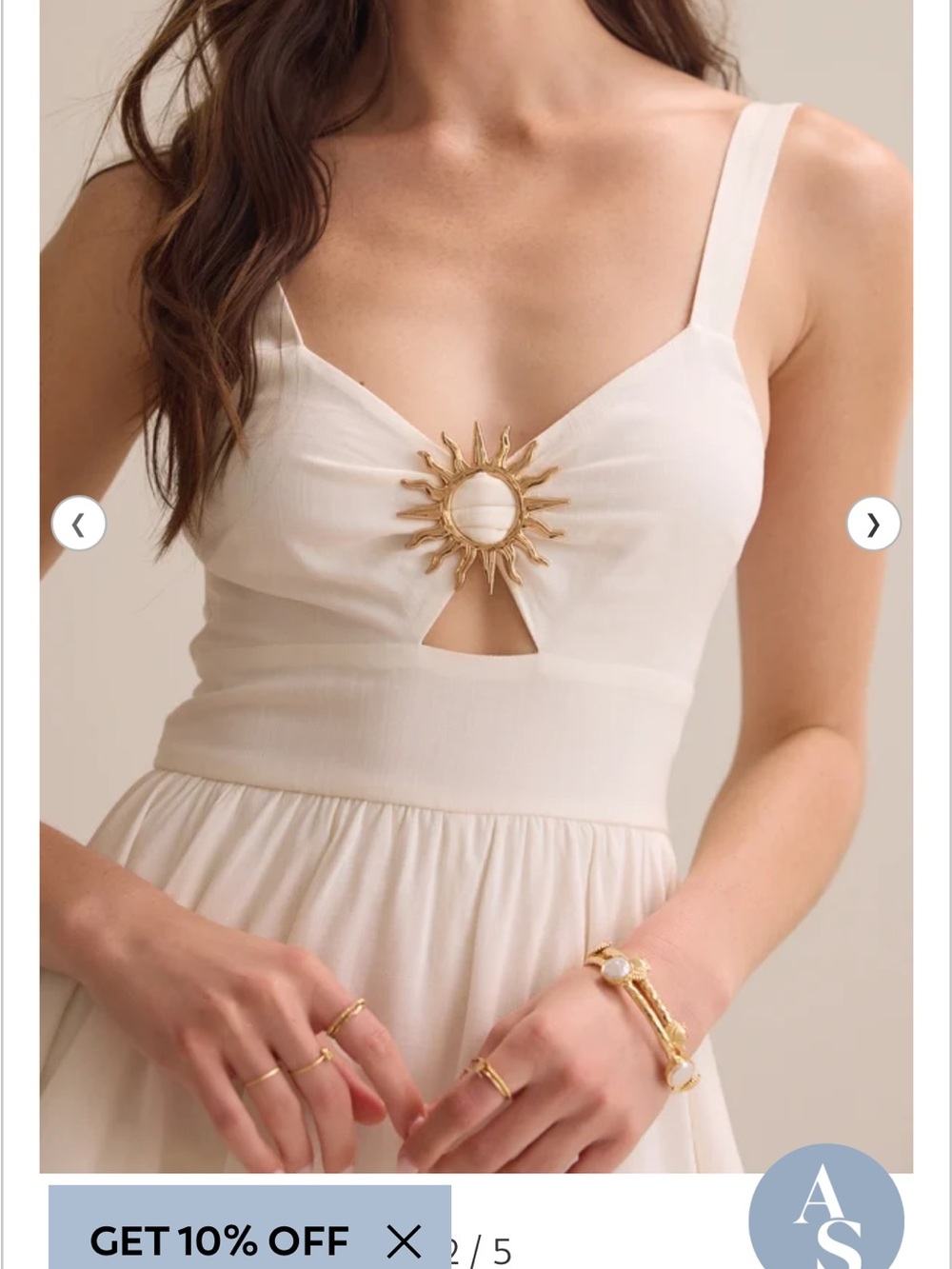 Altard State Juno Sun Romper Ivory/S - Picture 2 of 5